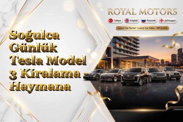 Soğulca Günlük Tesla Model 3 Kiralama - Haymana