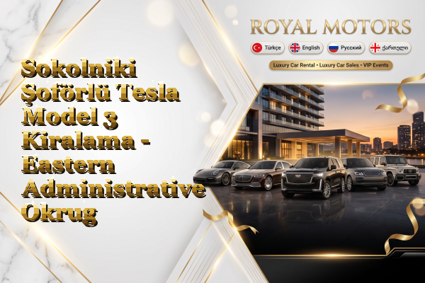Sokolniki Şoförlü Tesla Model 3 Kiralama - Eastern Administrative Okrug