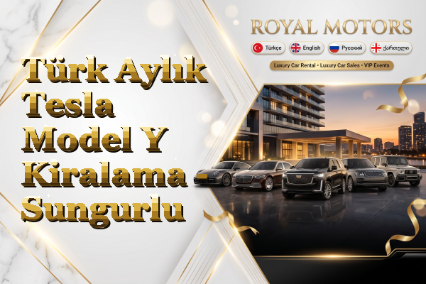 Türk Aylık Tesla Model Y Kiralama - Sungurlu