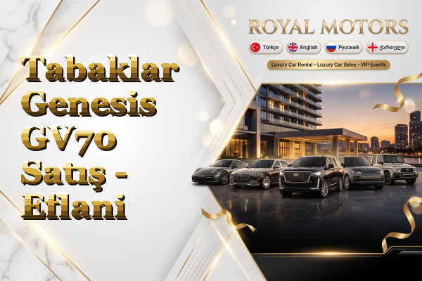 Tabaklar Genesis GV70 Satış - Eflani