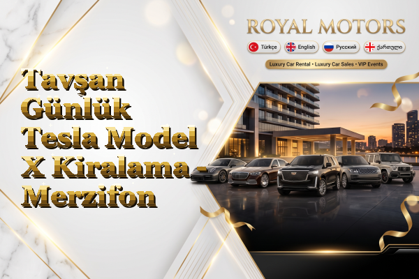 Tavşan Günlük Tesla Model X Kiralama - Merzifon