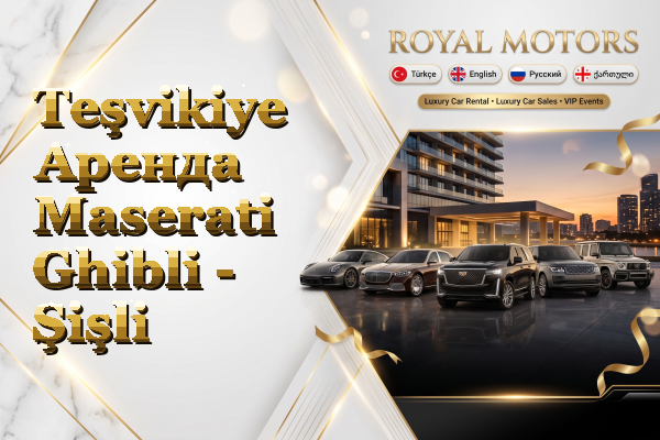 Teşvikiye Аренда Maserati Ghibli - Şişli