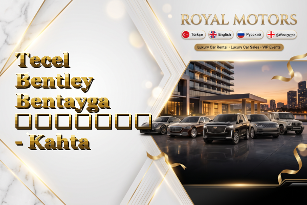 Tecel Bentley Bentayga გაყიდვა - Kahta