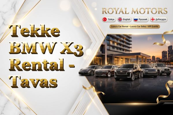 Tekke BMW X3 Rental - Tavas