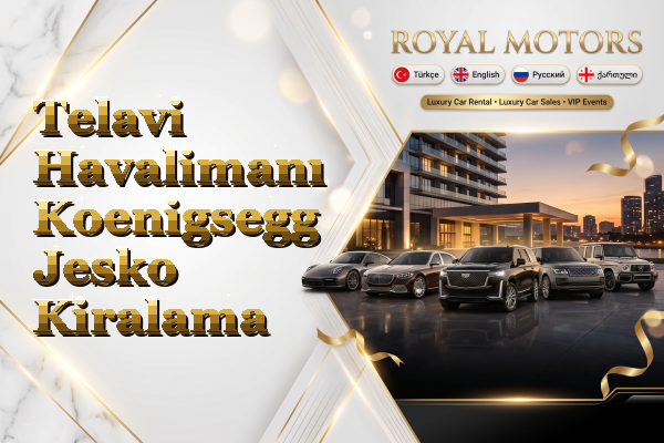 Telavi Havalimanı Koenigsegg Jesko Kiralama