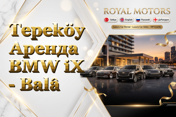 Tepeköy Аренда BMW iX - Balâ