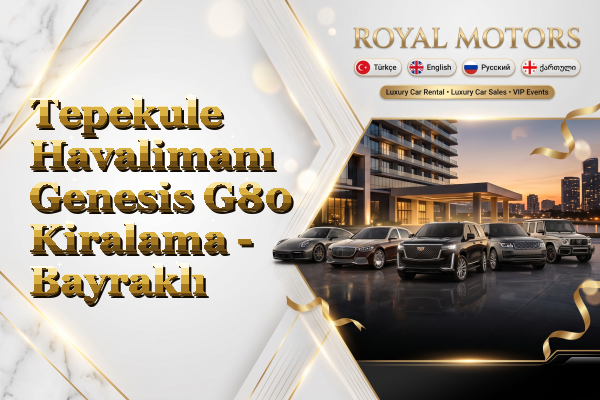 Tepekule Havalimanı Genesis G80 Kiralama - Bayraklı