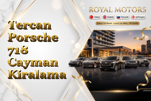 Tercan Porsche 718 Cayman Kiralama