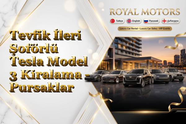 Tevfik İleri Şoförlü Tesla Model 3 Kiralama - Pursaklar