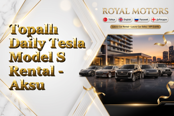 Topallı Daily Tesla Model S Rental - Aksu