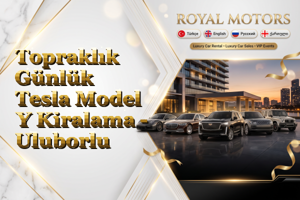 Topraklık Günlük Tesla Model Y Kiralama - Uluborlu