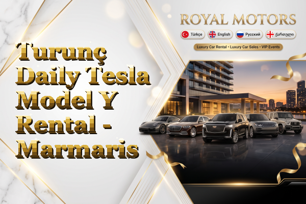 Turunç Daily Tesla Model Y Rental - Marmaris