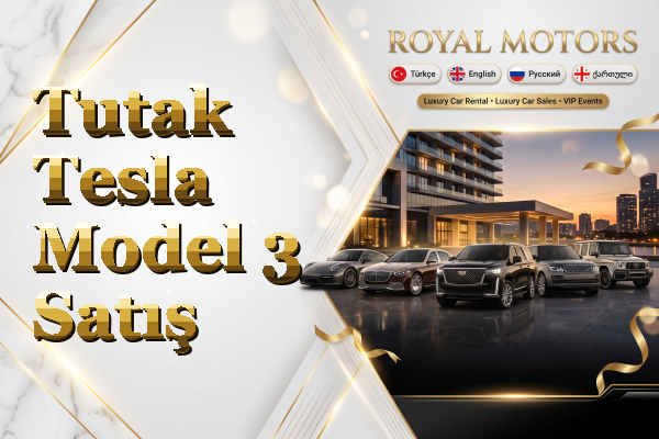 Tutak Tesla Model 3 Satış