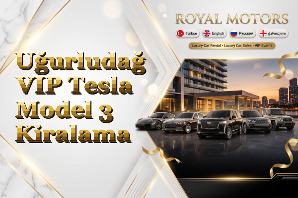 Uğurludağ VIP Tesla Model 3 Kiralama
