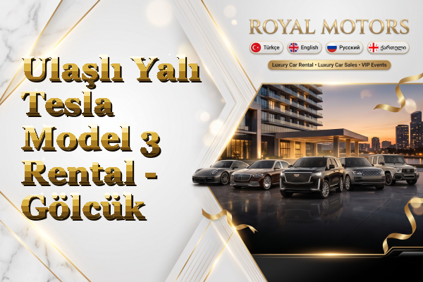 Ulaşlı Yalı Tesla Model 3 Rental - Gölcük