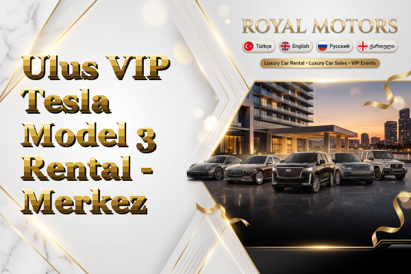 Ulus VIP Tesla Model 3 Rental - Merkez