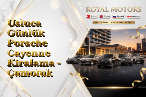Usluca Günlük Porsche Cayenne Kiralama - Çamoluk