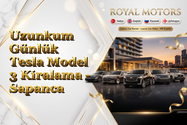 Uzunkum Günlük Tesla Model 3 Kiralama - Sapanca