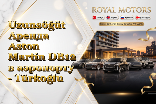 Uzunsöğüt Аренда Aston Martin DB12 в аэропорту - Türkoğlu