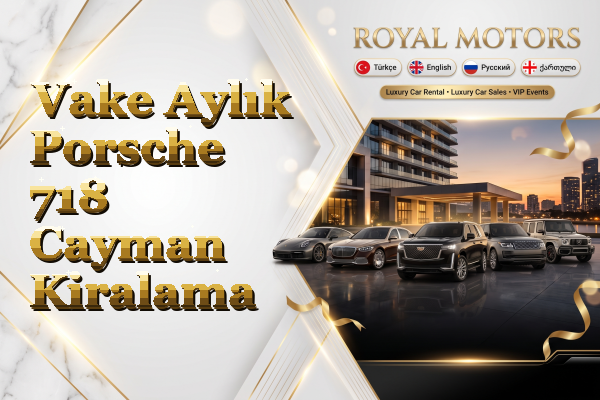Vake Aylık Porsche 718 Cayman Kiralama