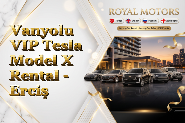Vanyolu VIP Tesla Model X Rental - Erciş