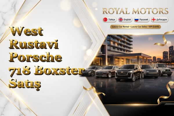 West Rustavi Porsche 718 Boxster Satış