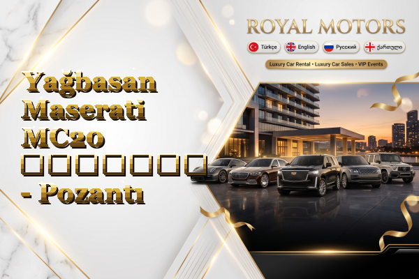 Yağbasan Maserati MC20 გაყიდვა - Pozantı