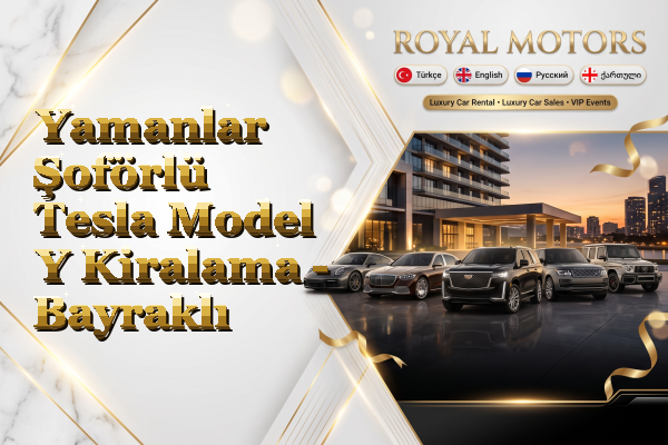 Yamanlar Şoförlü Tesla Model Y Kiralama - Bayraklı