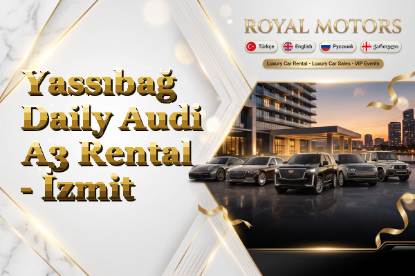 Yassıbağ Daily Audi A3 Rental - İzmit