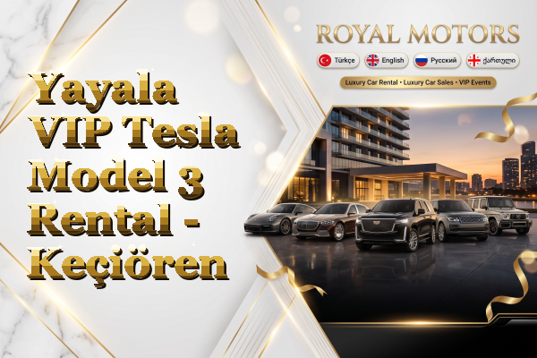 Yayala VIP Tesla Model 3 Rental - Keçiören