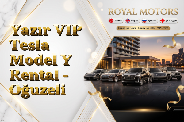Yazır VIP Tesla Model Y Rental - Oğuzeli