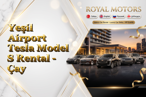 Yeşil Airport Tesla Model S Rental - Çay