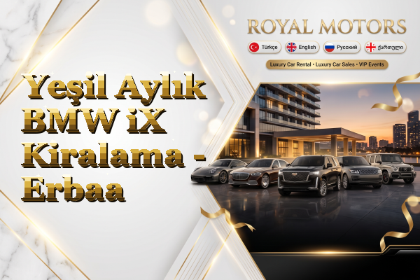 Yeşil Aylık BMW iX Kiralama - Erbaa
