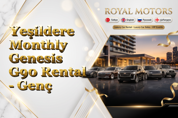 Yeşildere Monthly Genesis G90 Rental - Genç