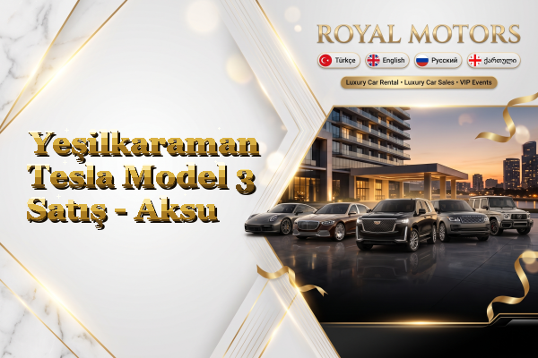 Yeşilkaraman Tesla Model 3 Satış - Aksu