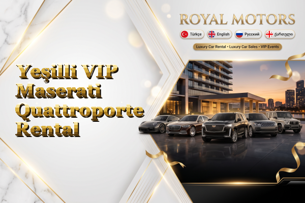 Yeşilli VIP Maserati Quattroporte Rental