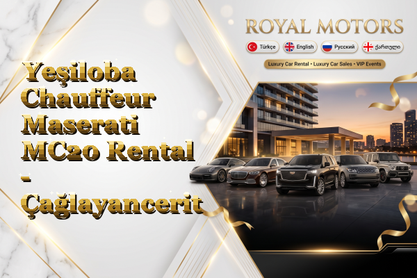 Yeşiloba Chauffeur Maserati MC20 Rental - Çağlayancerit