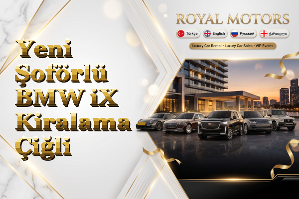 Yeni Şoförlü BMW iX Kiralama - Çiğli