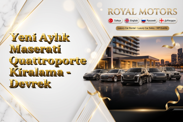 Yeni Aylık Maserati Quattroporte Kiralama - Devrek