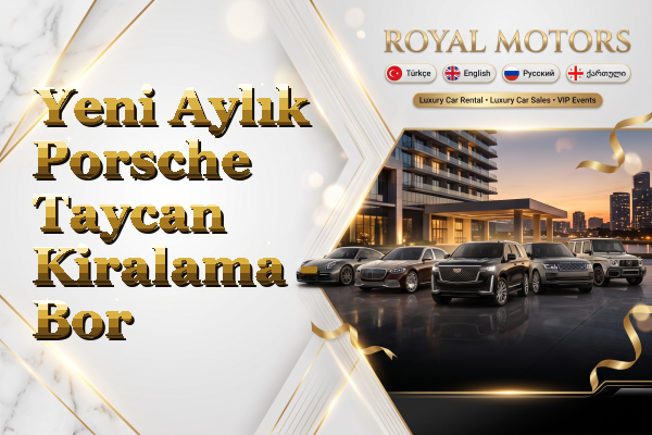 Yeni Aylık Porsche Taycan Kiralama - Bor