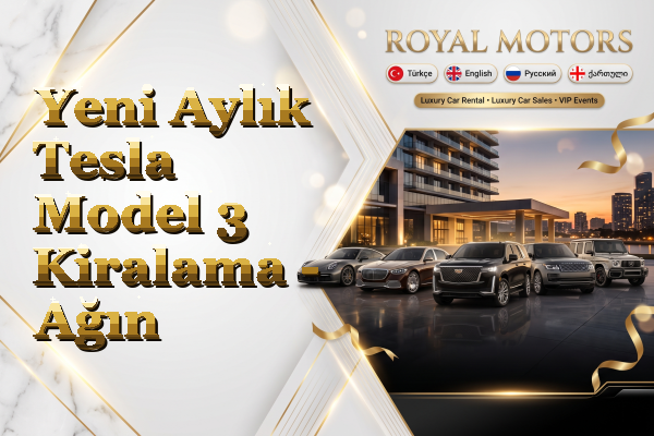 Yeni Aylık Tesla Model 3 Kiralama - Ağın