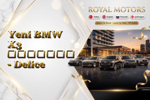 Yeni BMW X3 გაყიდვა - Delice