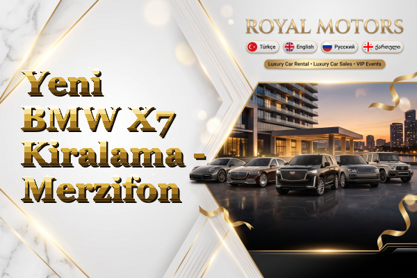 Yeni BMW X7 Kiralama - Merzifon