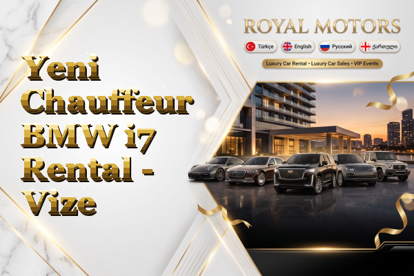 Yeni Chauffeur BMW i7 Rental - Vize