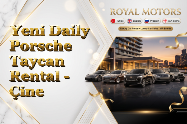 Yeni Daily Porsche Taycan Rental - Çine