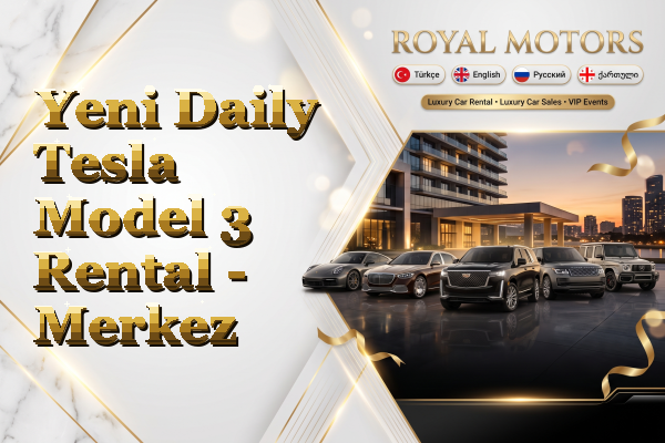 Yeni Daily Tesla Model 3 Rental - Merkez
