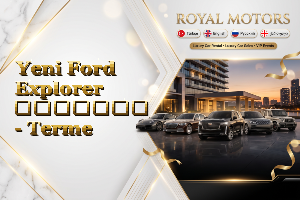 Yeni Ford Explorer გაყიდვა - Terme