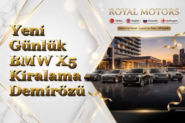 Yeni Günlük BMW X5 Kiralama - Demirözü