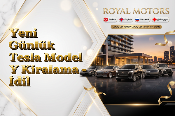 Yeni Günlük Tesla Model Y Kiralama - İdil