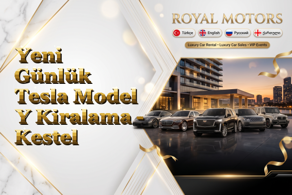 Yeni Günlük Tesla Model Y Kiralama - Kestel